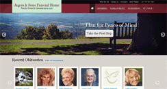 Desktop Screenshot of jagersfuneralhome.com